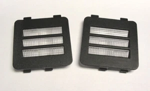 NEW! 84-96 Corvette Interior Dome Courtesy Light Lens Bezel Coupe Pair Lights - Foto 1 di 1