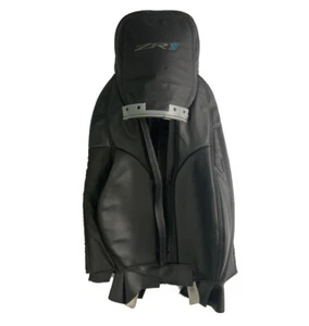 2009-2011 New Corvette ZR1 Driver Side Black Upper Seat Cover Cashmere Stitching - Picture 1 of 4
