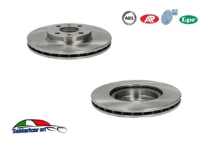 KIT 2 DISCHI FRENO ASSALE ANTERIORE ADATTI A FIAT PANDA 169 1.3 JTD 4X4 09/2003- - Foto 1 di 2