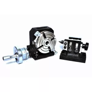 Tavolo Rotante Orizzontale/Verticale 4" per Fresatrice Precisione 4Slot Indicizzazione - Foto 1 di 3