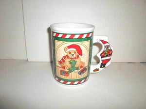 XL Large Christmas Mug Coffee Cup Tea Glass Santa Teddy Bear Gift Tree Reindeer - Picture 1 of 8