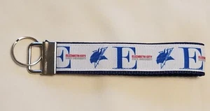 Handcrafted NCAA Elizabeth City State University Vikings Key Chain Wristlet HBCU - Picture 1 of 1