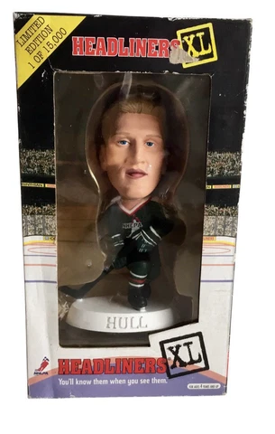 NHLPA Headliners XL Brett Hull Bobblehead Figure 1998 Corinthian Cover