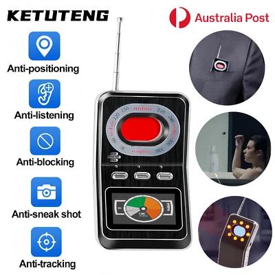 KETUTENG Hidden Camera Detector Anti Spy Scanner Bug Finder GPS Tracker Alarm AU - Bild 1 von 4
