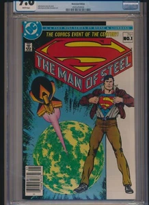 MAN OF STEEL #1 1986 CGC 9.8 WP DC COMICS GRADED BOOK NEWSSTAND EDITION - Picture 1 of 3