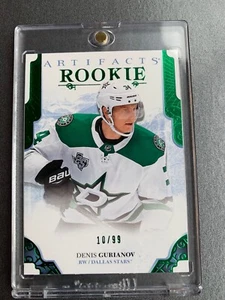 Denis Gurianov 2017-18 UD Artifacts Emerald Rookie #10/99 - Dallas/Montreal - Picture 1 of 2