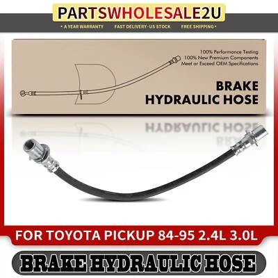Manguera hidráulica de freno delantero para camioneta Toyota 1984 1985 1986-1995 L4 2,4 L V6 3,0 L Foto 1 de 4