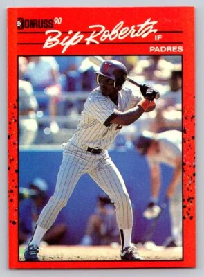 1990 Donruss #347 Bip Roberts San Diego Padres - Image 1 of 2