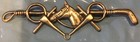 Snaffle Bit Crop Horse Head Sterling Silver Pin Danecraft