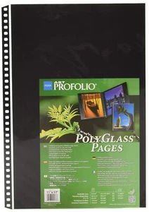 ProFolio by Itoya, Art ProFolio PolyGlass,10-Pack Multi-Ring Binder Refill Pages - Picture 1 of 2
