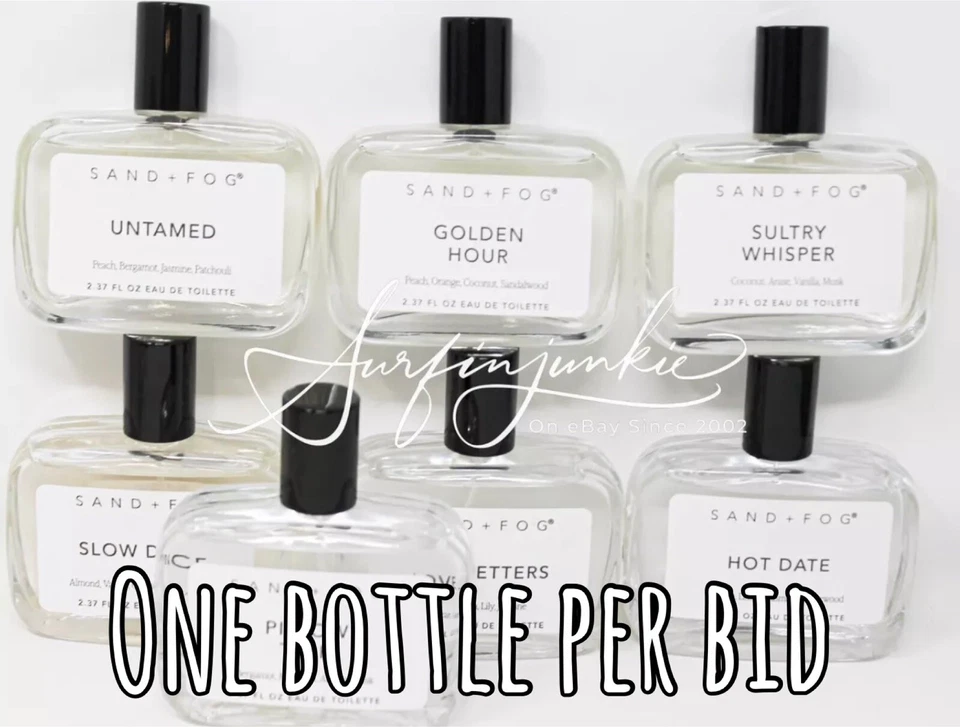 Sand and Fog Eau De Parfum Perfume Spray Botella de Vidrio Transparente 2.37oz ELIGE AROMA Foto 1 de 4