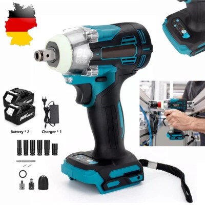 1000NM Akku Schlagschrauber 18V Schlagschrauber Ratsche Akkuschrauber Mit 2Akkus - Bild 1 von 4