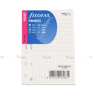 Filofax Pocket Size Organiser Finances Diary Notepaper Refill Insert -210618 - Picture 1 of 6