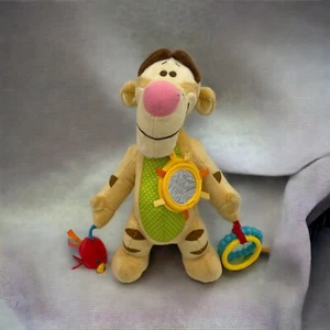 Disney Baby Tigger On-the-Go Activity 10 inch Plush Teether Chime Rattle Sensory - Picture 1 of 13