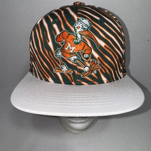 Miami Hurricanes Dyme Lyfe Zubaz Sebastian Zebra Snapback Mütze - Bild 1 von 11