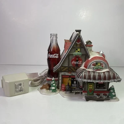 Vtg Dept 56 Coca-Cola Fizz Factory North Pole Series 2002 Retired Unboxed Read - Image 1 of 4