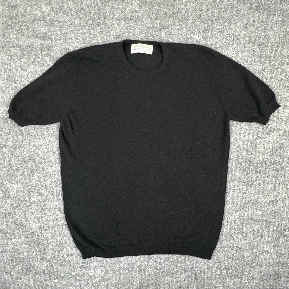 Suéter de cachemir Maus & Hoffman Ballantyne para mujer M negro manga corta Escocia Foto 1 de 4