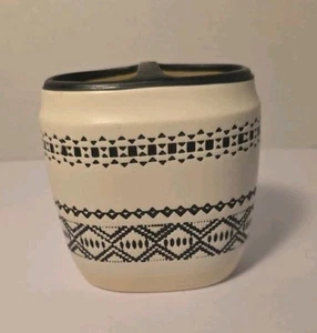 Bath Toothbrush Holder Boho Chic Toothbrush Holder Black, Ceramic, Adult - Picture 1 of 7