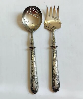 2 COUVERT A MIGNARDISES ARGENT MASSIF MINERVE ORFEVRE ARDJ J. CROSSARD 1910 - Photo 1/4