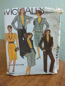 McCalls 8451 Sewing Pattern Misses Jacket Pants Skirt Top Sz 8 Bust 31 1/2 Uncut - Picture 1 of 13