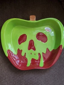 Disney Halloween Schurken böse Königin Gift Apfel schillernde Platte Kochgeschirr - Bild 1 von 8