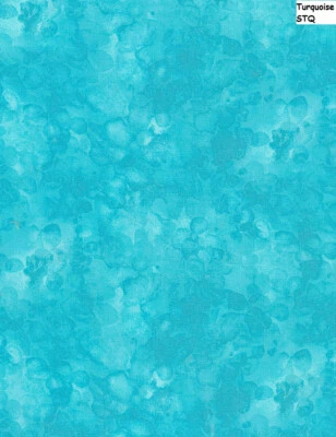 Tela de algodón tono sobre tono liso por Timeless Treasures TURQUESA Tonal Foto 1 de 4