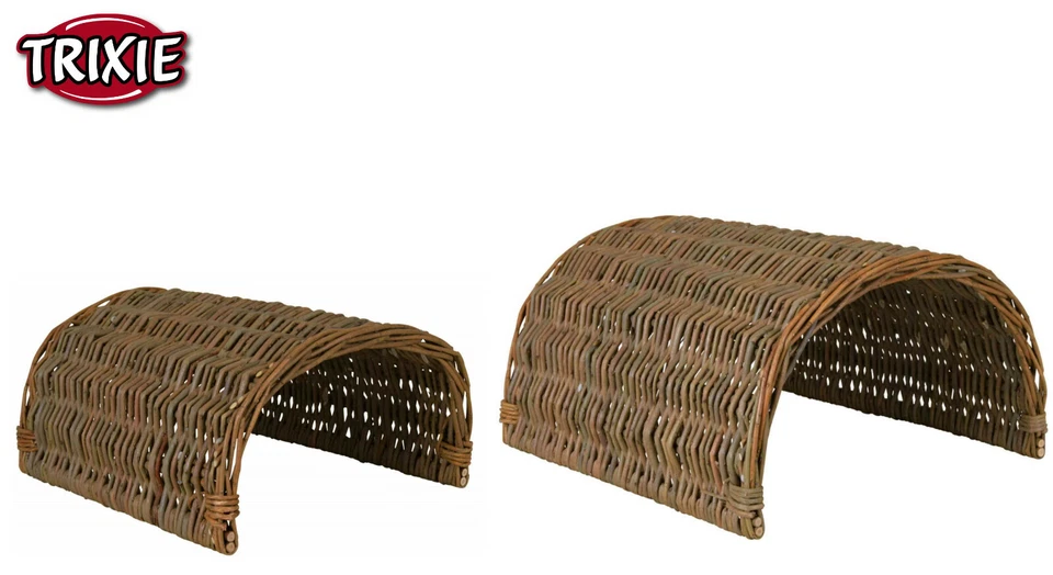 TRIXIE NATURAL SMALL ANIMAL GUINEA PIG RABBIT CHINCHILLA WICKER BRIDGE 2 SIZES - Image 1 of 1