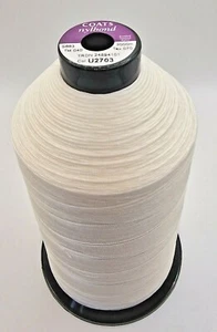 CREAM COATS BONDED NYLON THREAD NYLBOND TKT40 (TEX 070) 3000M CONES - Picture 1 of 2