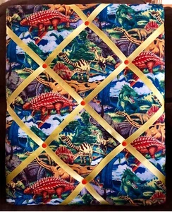 Dinosaur Themed Memo Board - 16x20, Holds Notes & Photos - Picture 1 of 4