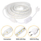 LED Strip 220V SMD2835 120LED/M Waterproof Tape Lights Rope EU Plug With Switch