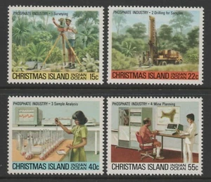 Christmas Island 1980 Phosphate Industry 1st Issue set of 4 MUH - Picture 1 of 1
