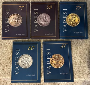 Asta VARESI + Nomisma. Italy Italian Gold Silver Coin Catalog Reference Set of 4 - Picture 1 of 2