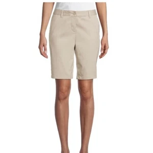 Wonder Nation Juniors School Uniform Stretch Twill Bermuda Shorts - Size 5 NWT - Picture 1 of 3