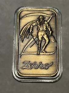 Greathouse ZORRO 1oz Bronze Art Bar rare (match your Silver) - Picture 1 of 2