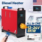 2023 Diesel Air Heater 8KW 12V-24V LCD Thermostat Motorhome Car Truck Trailer RV