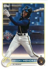 Hendry Mendez 2022 Topps Pro Debut MiLB Baseball Rookie Card #PD-128 ACL Brewers