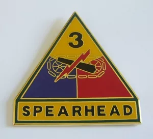 3rd ARMORED DIVISION "Badge" (Fabrication Actuelle) - Foto 1 di 1