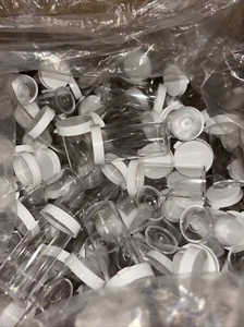Lot Of 25 Plastic Snap Cap Vials - 5 Dram - 2” X 7/8” - Picture 1 of 4