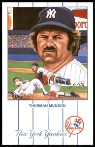1990 New York Yankees Monument Park Thurman Munson Postcard #8 - Picture 1 of 2
