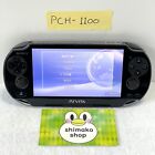 PS Vita PCH-1000/1100 Crystal Black Game Console Only Sony PlayStation JP