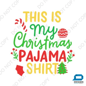 Regalo de Navidad Plancha en Transferencia Pegatina Decoraciones Camiseta Niñas Niños Adultos - Imagen 1 de 6