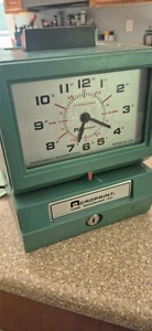 GREEN ACROPRINT TIME CLOCK RECORDER COMPANY MODEL 125RR4 punch - Picture 1 of 3