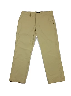 Club Room Pants Mens Classic Fit  4-Way Stretch Tech Pants Khaki 33x30 - Image 1 of 4