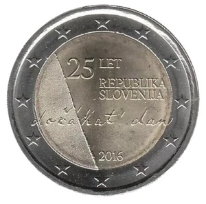Slovenia 2016 - 2 Euro Comm 25th Anniversary of Independence of Slovenia (UNC) - Picture 1 of 2