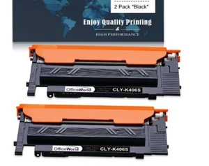 Toner Cartridges Samsung CLP360 CLP365 CLP365W CLX 3305 3305FW CLT406S 2 X BLACK - Picture 1 of 5