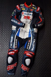 Suzuki Herren Motorrad Rennmotorrad Geschützt Ansimare Leder Komplett Herren - Bild 1 von 2