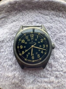 HAMILTON Military Vintage Watch - White Dial, Hand-Rolled, Vietnam War Tested - Picture 1 of 10