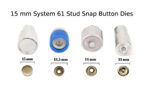 15 mm Stud Snap Button Die for Hand Press Machine - Picture 1 of 2