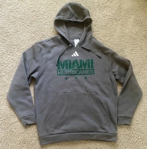 Adidas Miami Hurricanes Military Appreciation Sideline Hoodie (L) HZ7424 - Picture 1 of 2