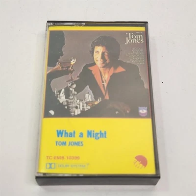 Tom Jones What A Night Cassette Tape DRUM TC-EMB-10399 - Image 1 of 4
